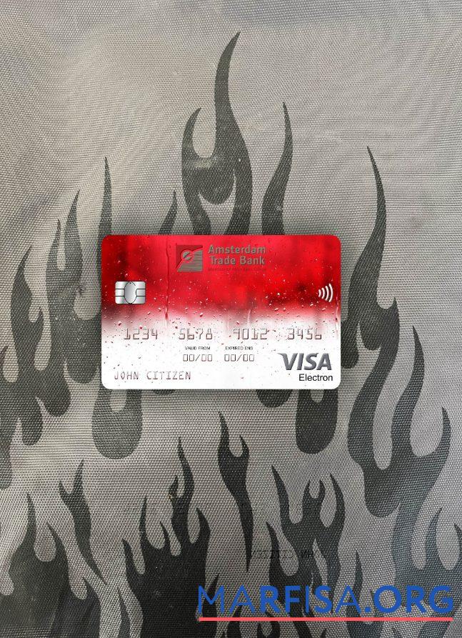 Printable Netherlands Amsterdam Trade Bank visa electron card photolook front real example